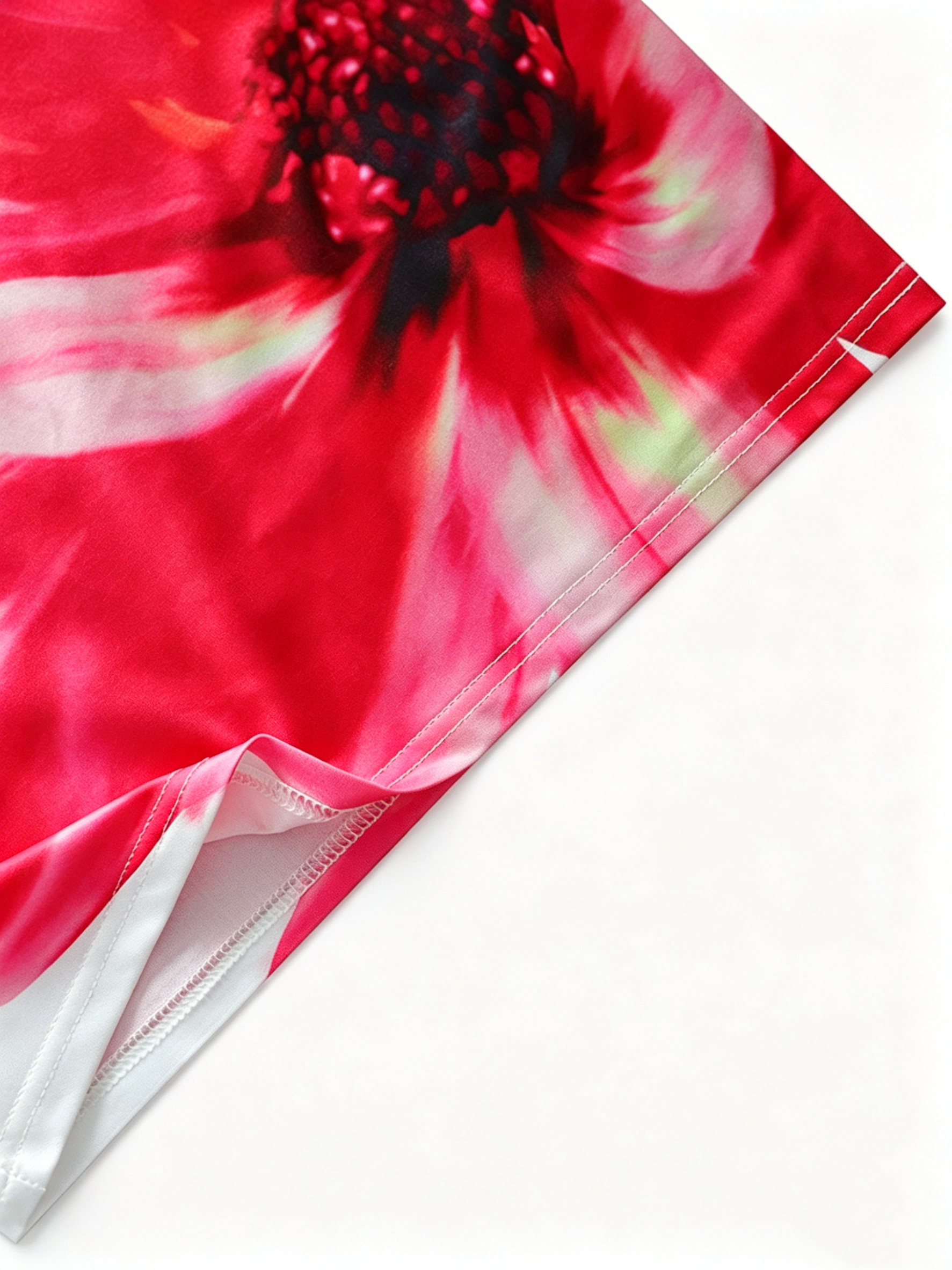 Summer sexy women's strapless floral print slim-fit bodycon short dress