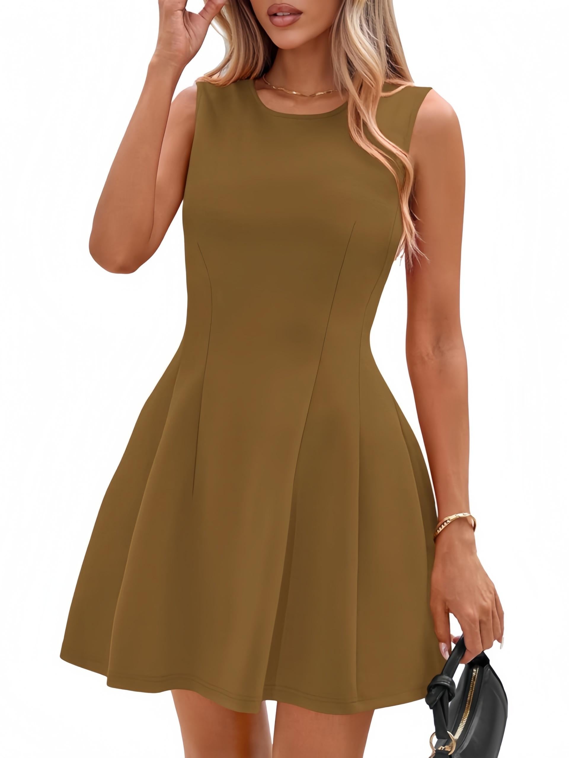 Etpr Womens Summer Sleeveless Mini Dress 2026 Elegant Classy Boat Neck A Line Cocktail Party Short Dresses